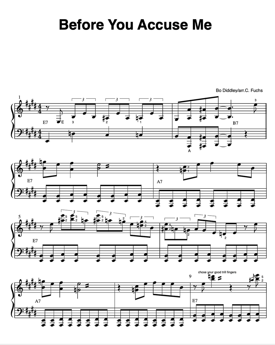 Before You Accuse Me Christians Sheet Music