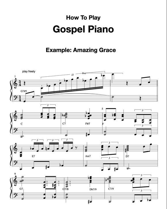 Gospel Piano Lesson (Amazing Grace)