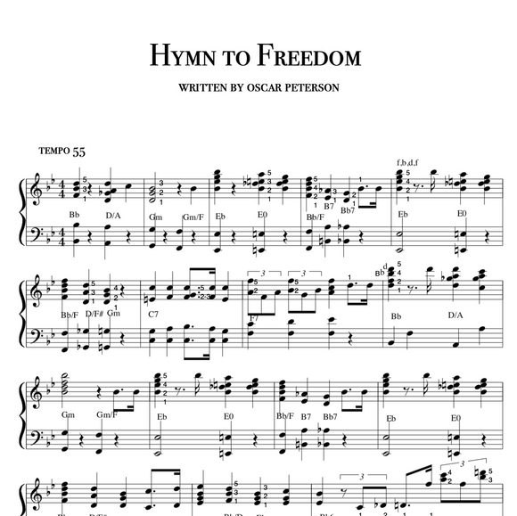 Hymn to Freedom, slow blues gospel