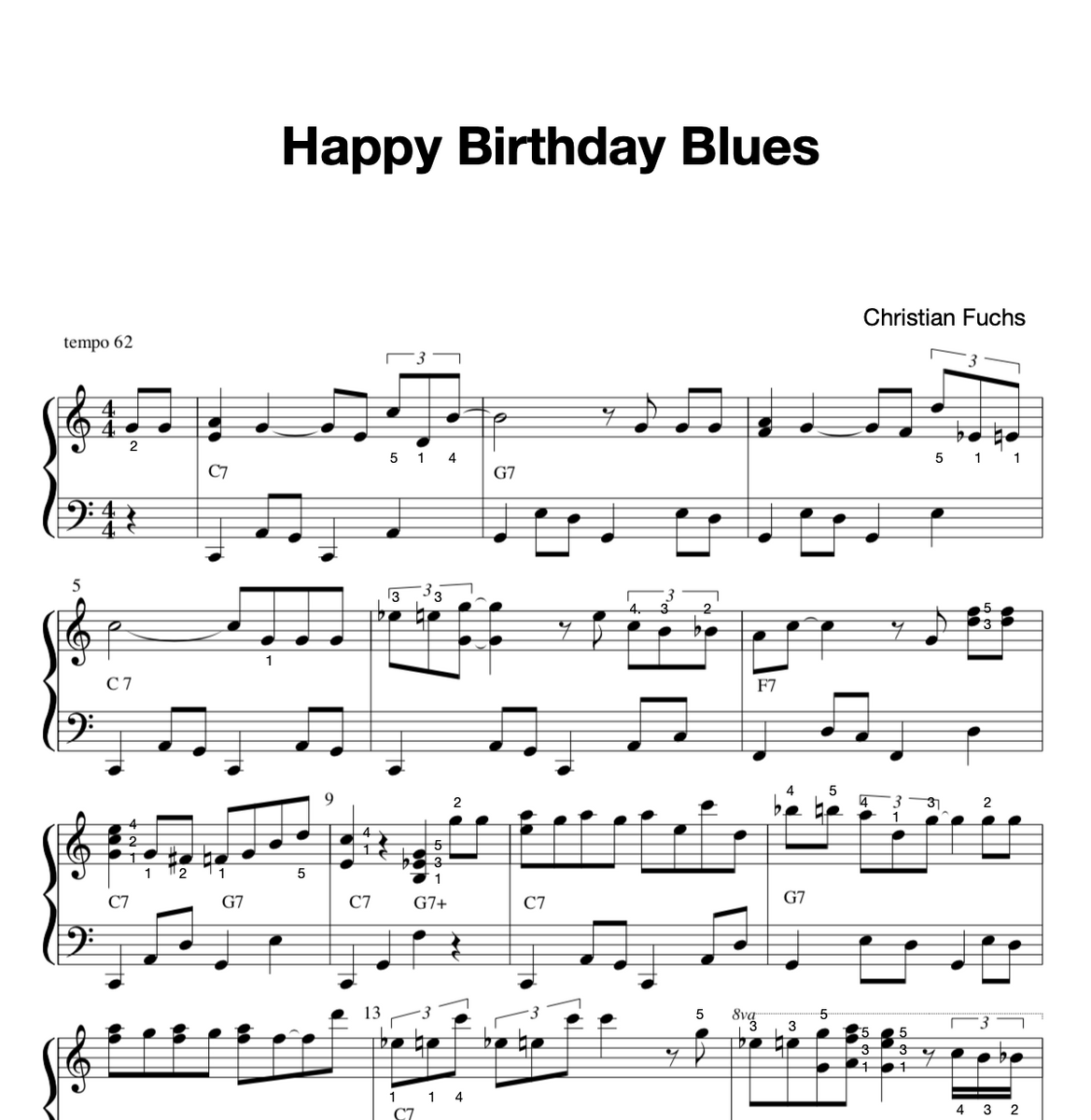 Birthday Blues – Noten für ChristenBirthday Blues – Noten für Christen  