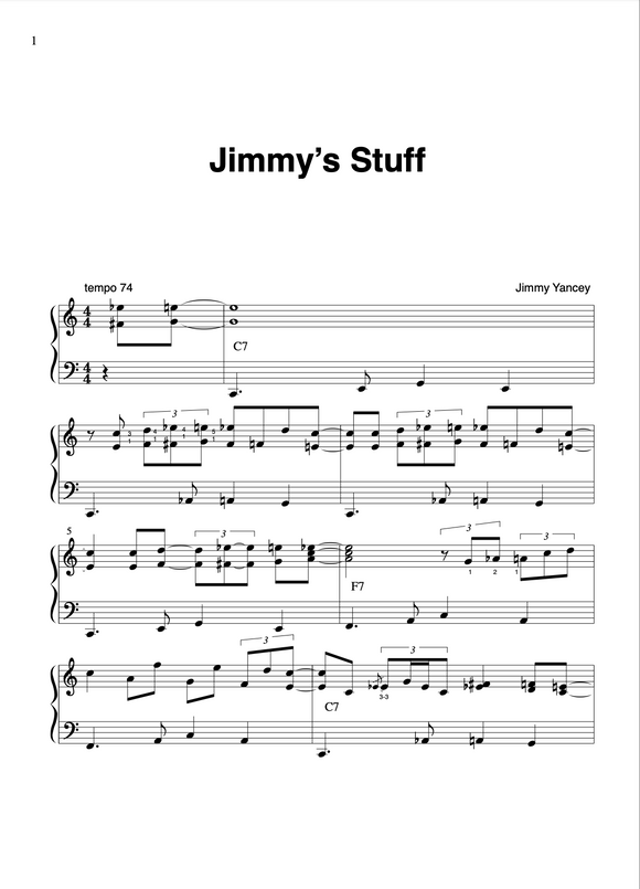 Jimmy's Stuff, Jimmy Yancey