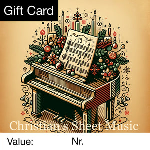 GIFT CARD for sheet-music in my shop