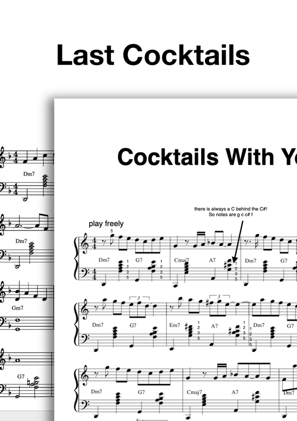 Bundle: Cocktail Piano Study Pieces (save 25%)