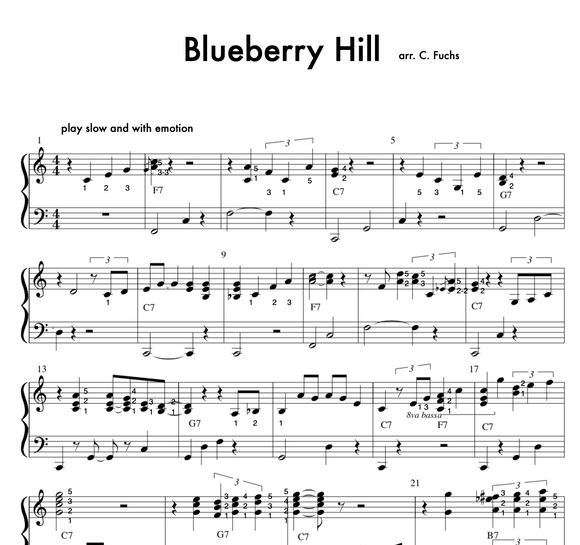 Blueberry Hill (in memory of Fats Domino)