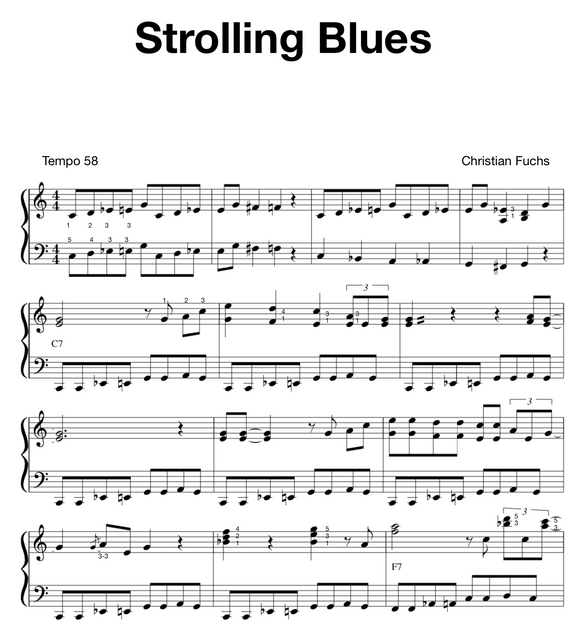 Strolling Blues, slow blues