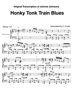 Johnnie Johnsons "Honky Tonk Train Blues", transcription